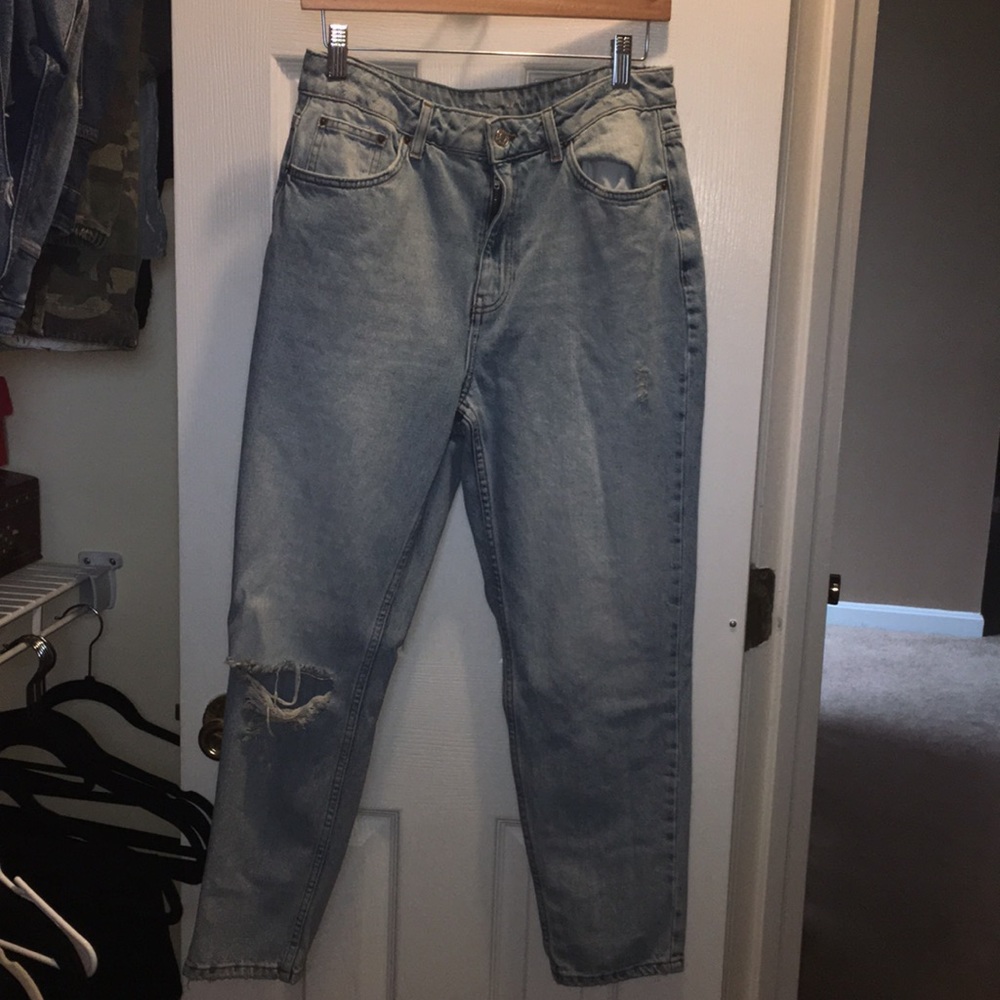Topshop Moto mom jeans.
